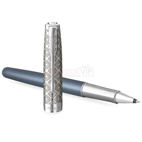 Ручка-роллер Parker Sonnet Premium T537, Metal Blue CT